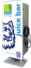 ev charging station with advertising or branding usa ev charging station with advertising or branding usa